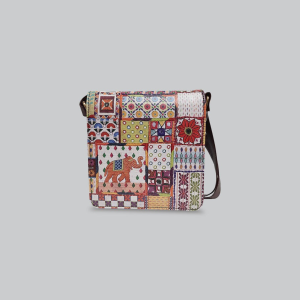 Sui Dhaaga Faux Leather Square Sling Bag
