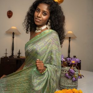 Jaipur Crape Silk Saree - Green