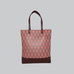 Ajrakh PU Leather Tote Bag