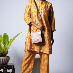 Golden Yellow Jaipur Silk Co-ord Suit