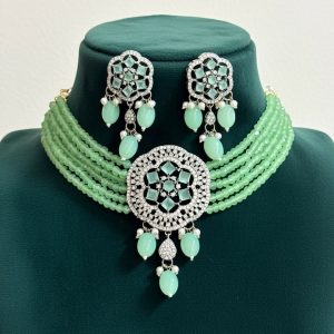 Mint Sea green Choker - Jaipur